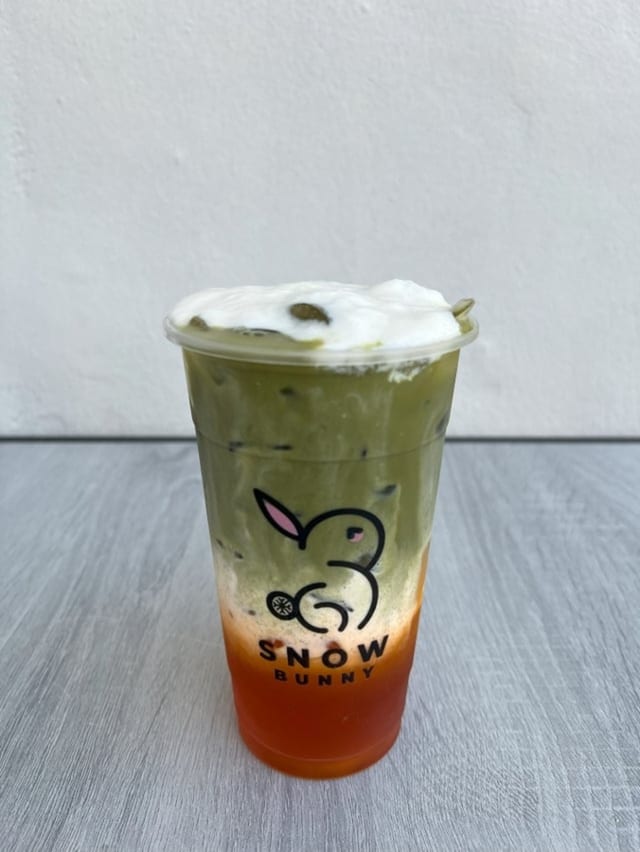 Bunny Matcha Thai Tea Latte