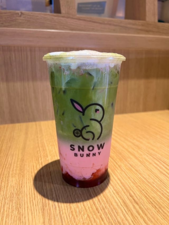 Strawberry Matcha Milk Tea