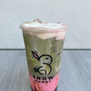Strawberry Matcha Milk Tea