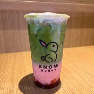 Strawberry Matcha Milk Tea