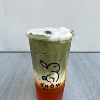 Bunny Matcha Thai Tea Latte